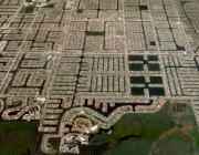 Partial Aerial View of Cape Coral Canal System