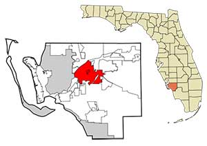 Lee County map