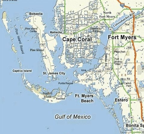 Map Of Southwest Florida Map Of Southwest Florida – Cape Coral, Fort Myers, Fort Myers Beach,  Sanibel | Southwest Fl - Dave Sage & Brenda Boss - Sagerealtor.com